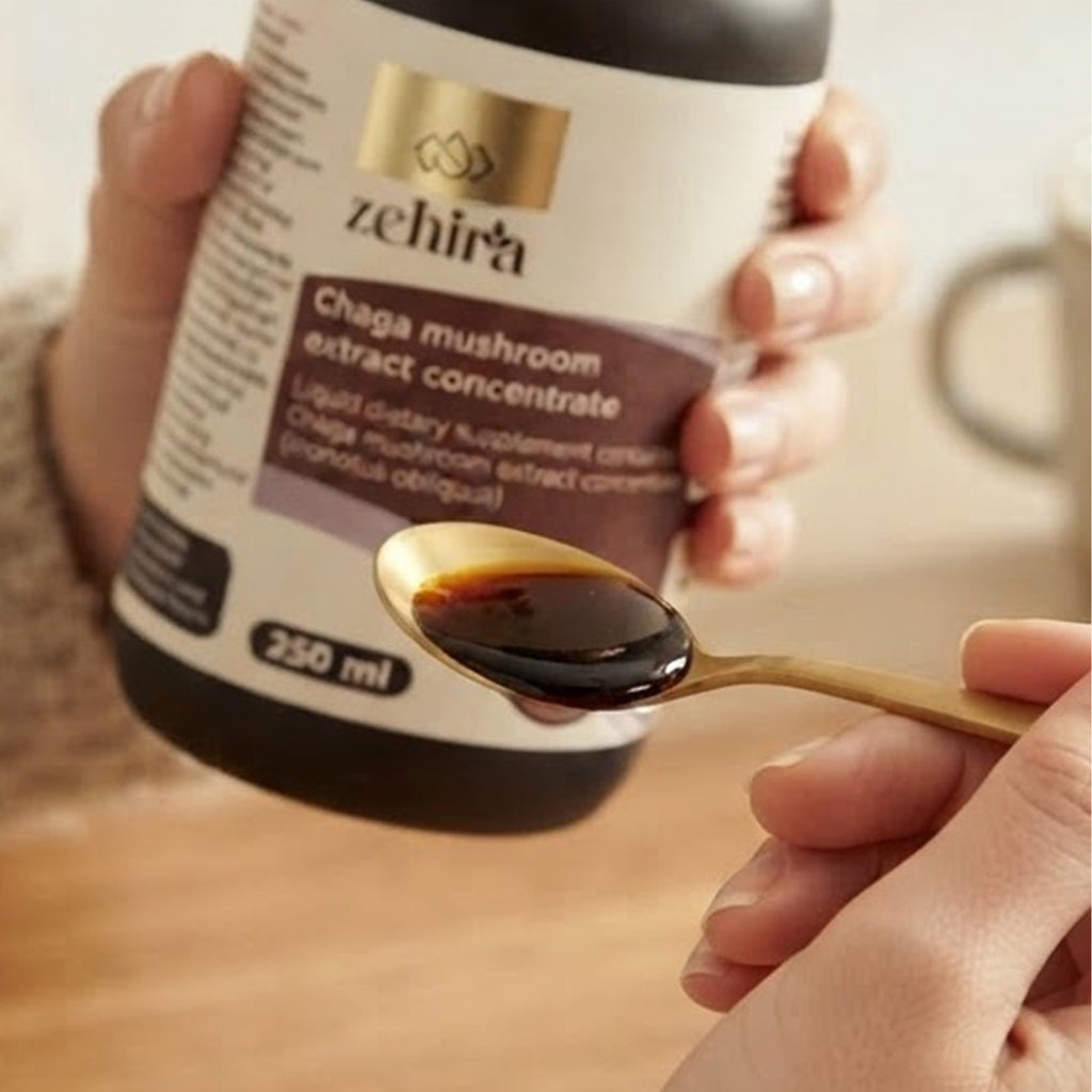 Zehira Гъба Чага пълноспектърен течен екстракт концентрат, 50 дози - 1250 mg в дневна доза