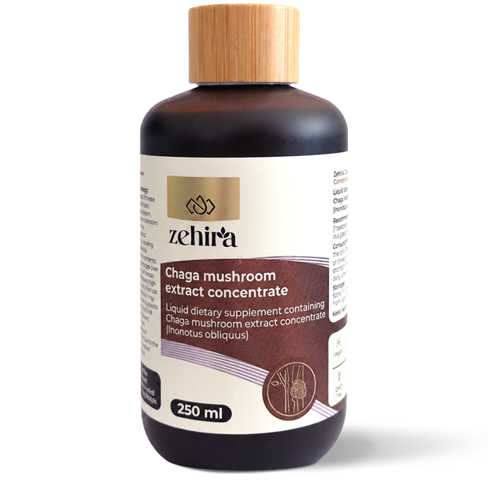 Zehira Гъба Чага пълноспектърен течен екстракт концентрат, 50 дози - 1250 mg в дневна доза