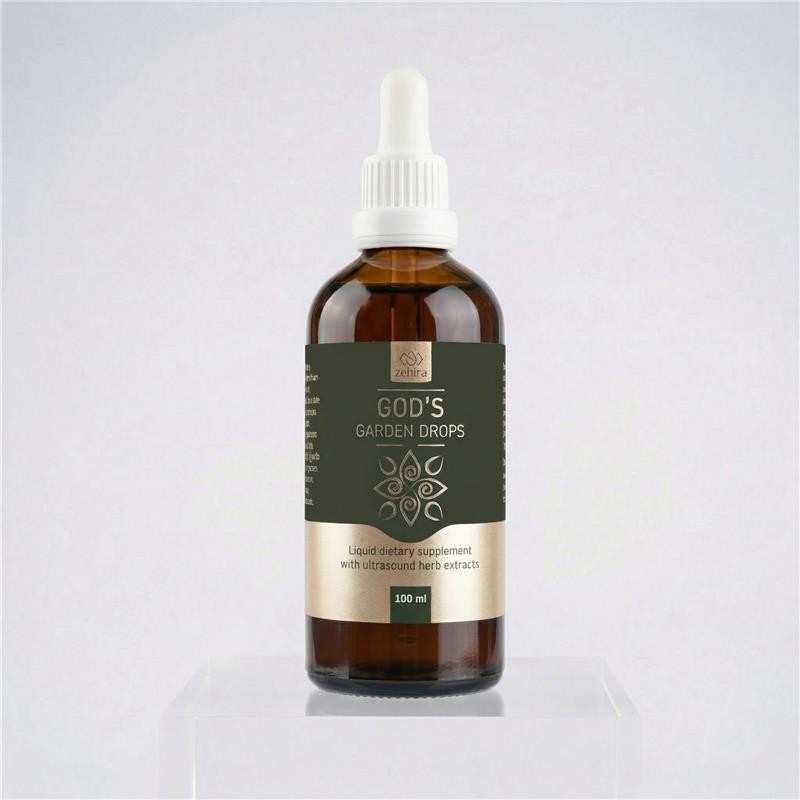 God’s Garden Drops 100 ml, Ultrasonic Herbal Extract with 35 Herbs and Plants for Complete Balance